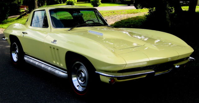 1966 Sunfire Yellow Chevrolet Corvette Coupe