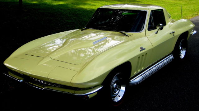 1966 Sunfire Yellow Chevrolet Corvette Coupe