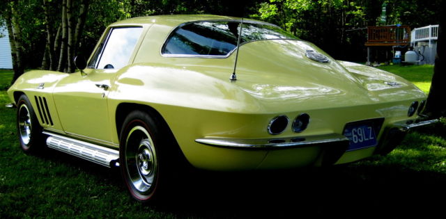 1966 Sunfire Yellow Chevrolet Corvette Coupe
