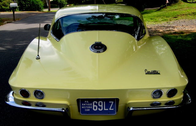 1966 Sunfire Yellow Chevrolet Corvette Coupe