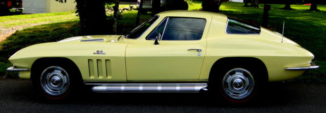 1966 Sunfire Yellow Chevrolet Corvette Coupe