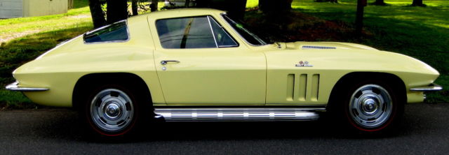 1966 Sunfire Yellow Chevrolet Corvette Coupe