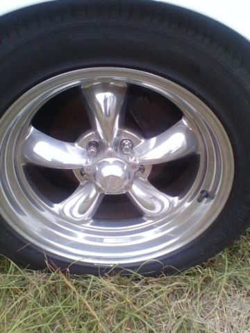 1966 pearl white with red stripes Ford Mustang Coupe