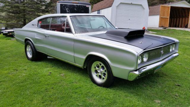 1966 Silver Dodge Charger Coupe