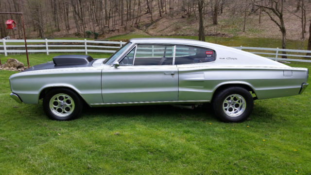 1966 Silver Dodge Charger Coupe