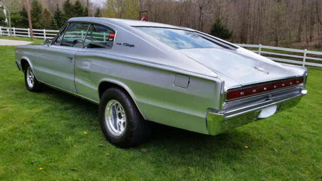 1966 Silver Dodge Charger Coupe