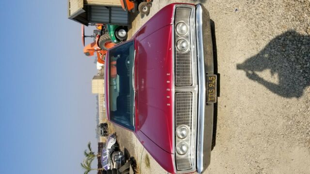 1966 Burgundy Dodge Coronet Coupe