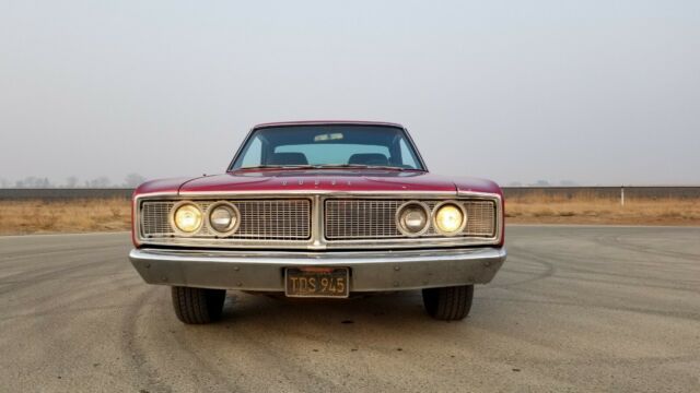 1966 Burgundy Dodge Coronet Coupe
