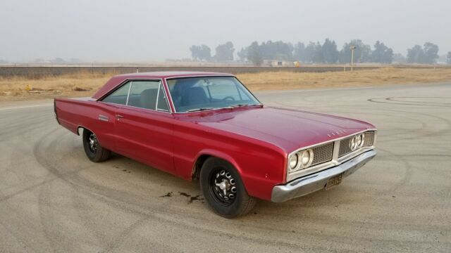 1966 Burgundy Dodge Coronet Coupe