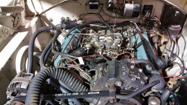 1966 White Dodge Coronet Sedan