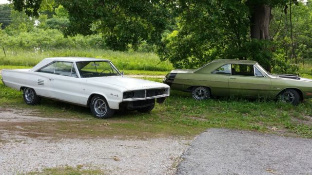 1966 White Dodge Coronet Sedan