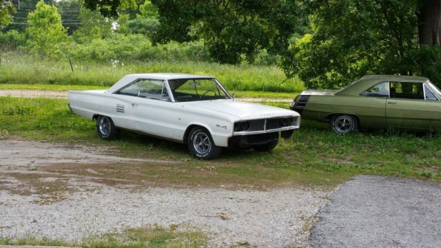 1966 White Dodge Coronet Sedan