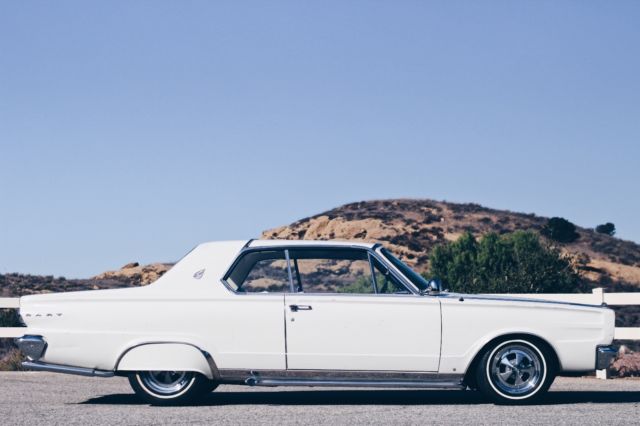 1966 White Dodge Dart Coupe
