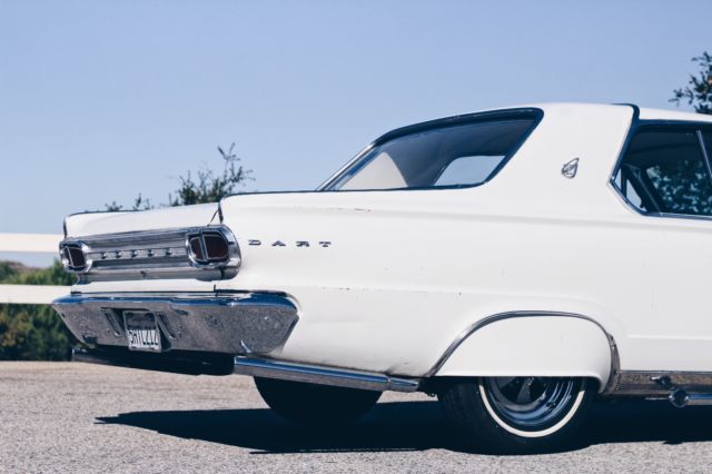 1966 White Dodge Dart Coupe