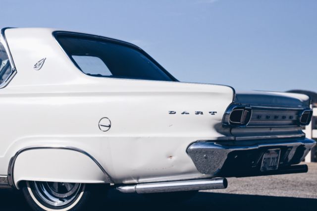 1966 White Dodge Dart Coupe