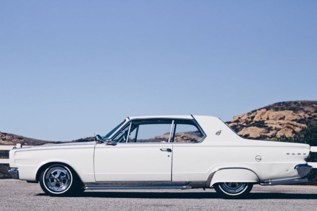 1966 White Dodge Dart Coupe