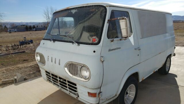 1966 Blue Ford E-Series Van