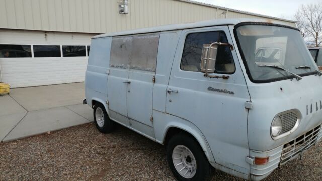 1966 Blue Ford E-Series Van