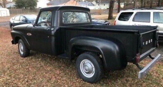 1966 Black Ford F-100 Cab & Chassis