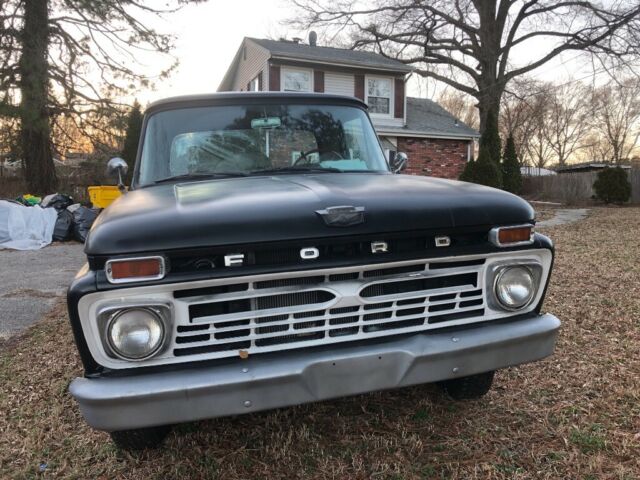 1966 Black Ford F-100 Cab & Chassis