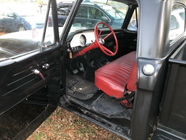 1966 Black Ford F-100 Cab & Chassis