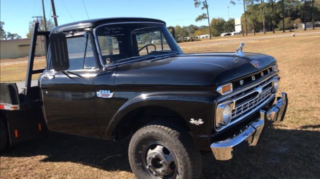 1966 Black Ford F-100 Cab & Chassis