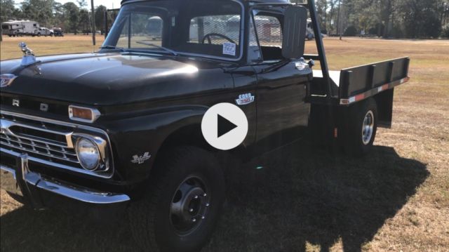1966 Black Ford F-100 Cab & Chassis