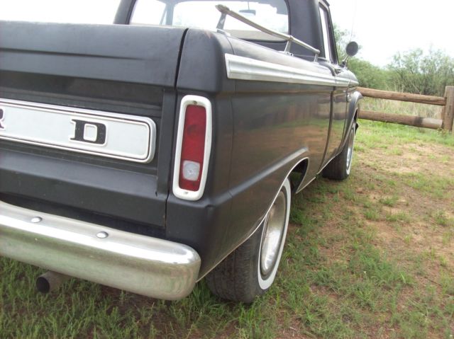 1966 Black Ford F-100 PICKUP