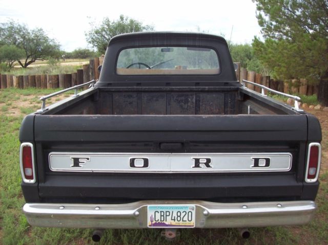 1966 Black Ford F-100 PICKUP