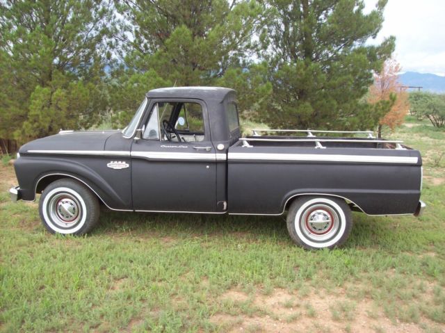 1966 Black Ford F-100 PICKUP
