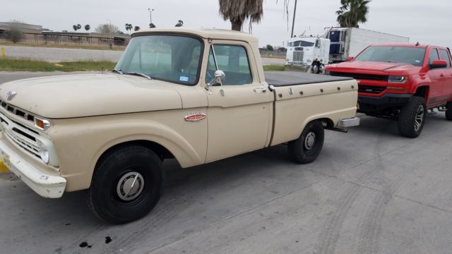 1966 Tan Ford F-100 Standard Cab Pickup