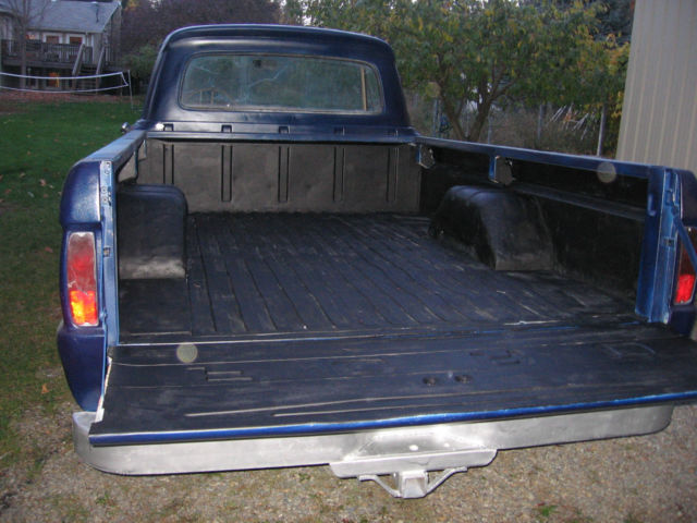 1966 Blue Ford F-100 Standard Cab Pickup