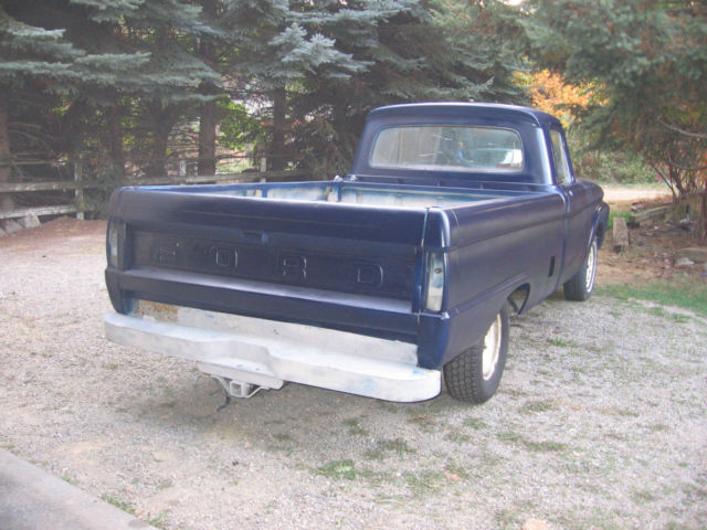 1966 Blue Ford F-100 Standard Cab Pickup