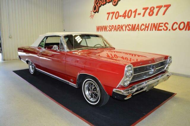 1966 Red Ford Fairlane Convertible