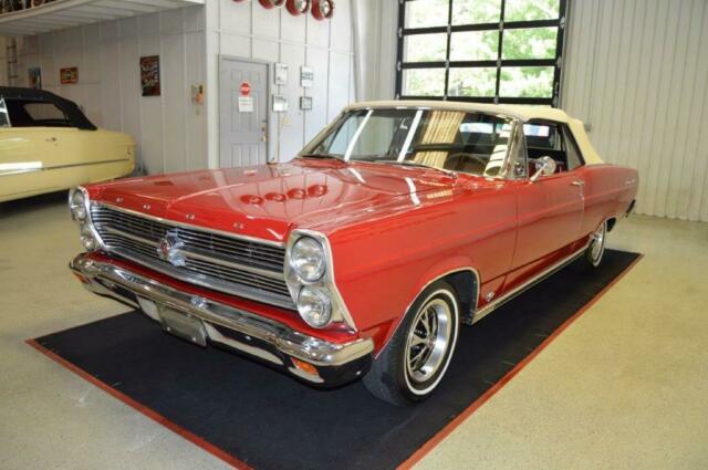 1966 Red Ford Fairlane Convertible
