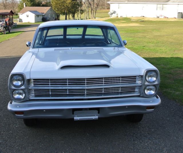 1966 White Ford Fairlane Hardtop
