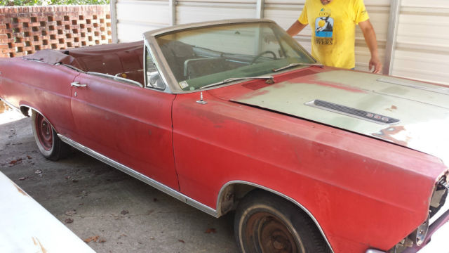 1966 Red Ford Fairlane Convertible