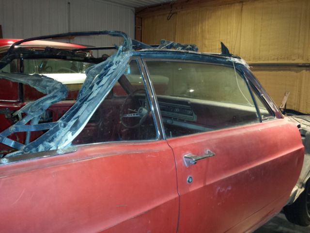 1966 Red Ford Fairlane Convertible