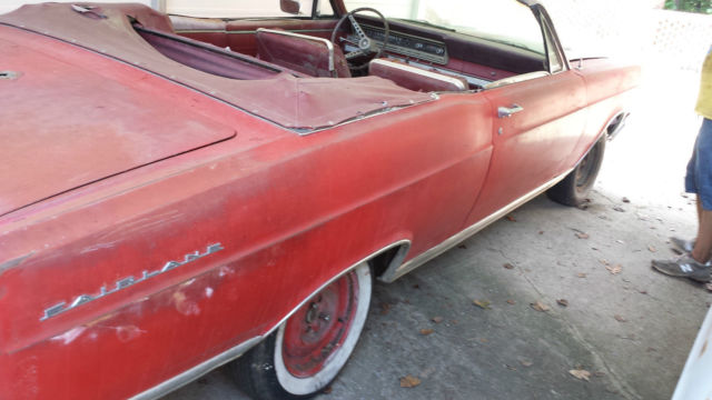 1966 Red Ford Fairlane Convertible