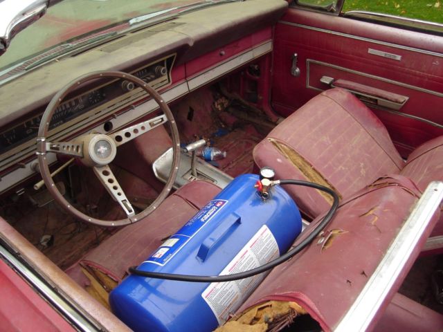 1966 Red Ford Fairlane Convertible