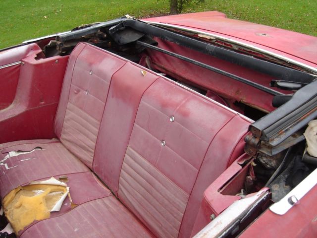 1966 Red Ford Fairlane Convertible