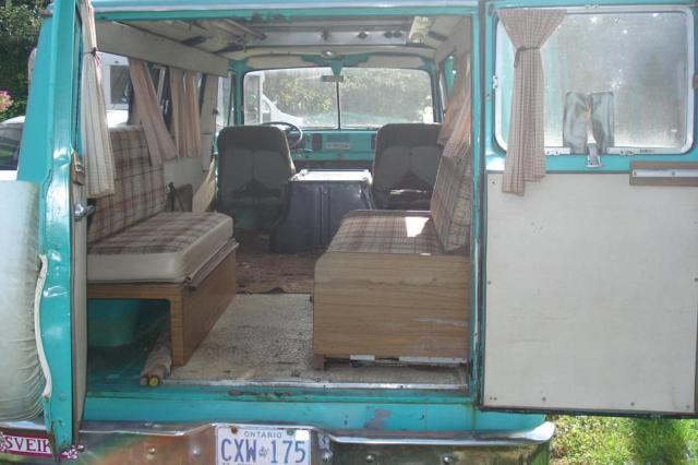 1966 Teal Dodge Fargo Van Camper