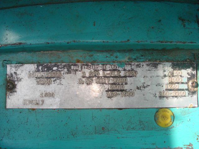 1966 Teal Dodge Fargo Van Camper