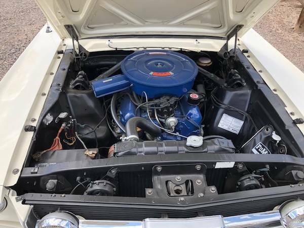 1966 White Ford Mustang Fastback