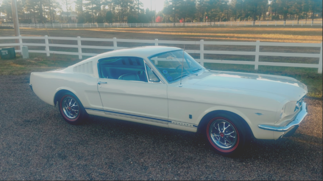 1966 White Ford Mustang Fastback