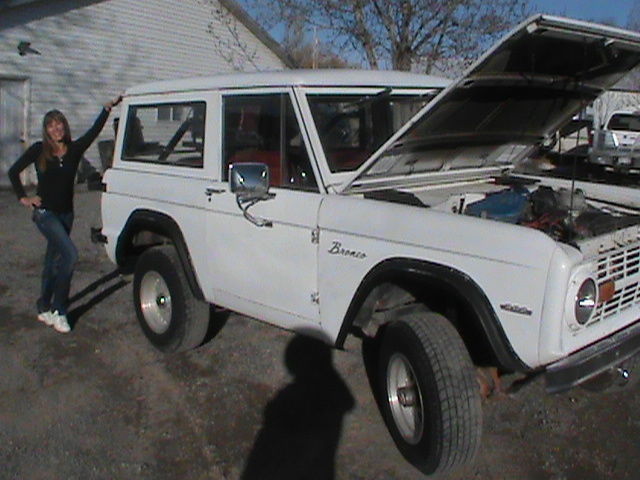 1966 White Ford Bronco Two Door