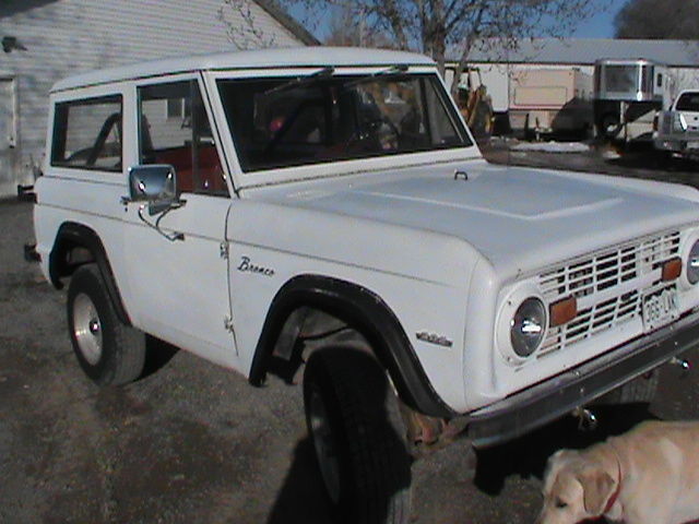 1966 White Ford Bronco Two Door