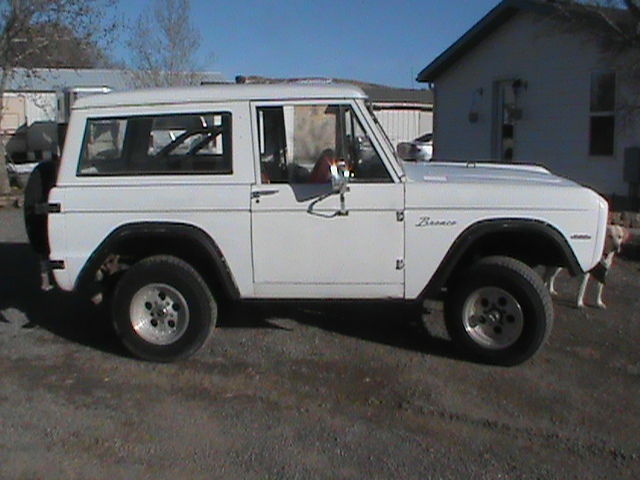 1966 White Ford Bronco Two Door
