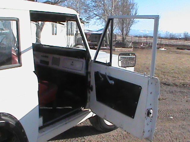 1966 White Ford Bronco Two Door
