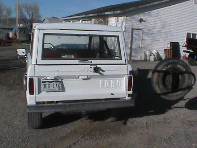 1966 White Ford Bronco Two Door